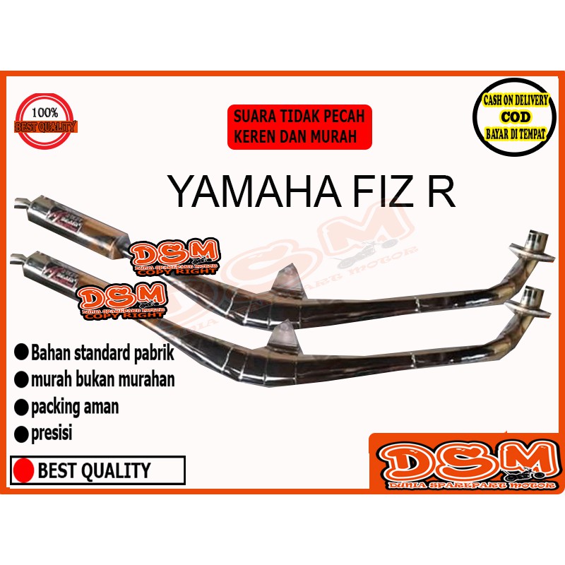 KNALPOT RACING CHROME KOLONG FIZ R