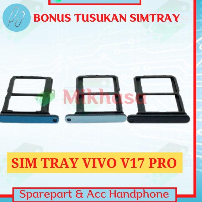 『Original』 Tempat Kartu Sim Hp Vivo V17 Pro Simtray Simlock Vivo V17 Pro Slot Sim Tray Wadah Dudukan