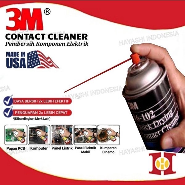 3M Contact Cleaner Quick Drying Pembersih Elektrik Original USA