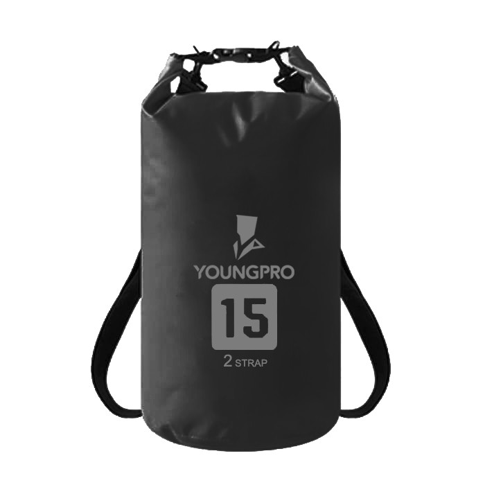 TAS DRYBAG RANSEL 15L 2 STRAPS - TAS ANTI AIR 15L WATERPROOF DRY BAG WITH ZIPPER POCKET