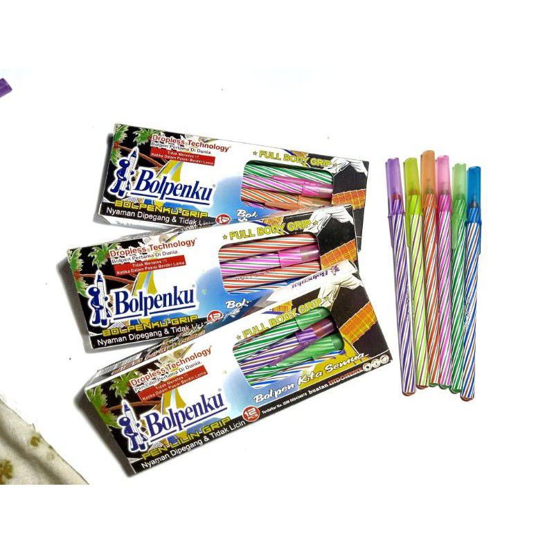 

12 PCS / 1 BOX BULPOIN ULIR BOLPENKU HITAM