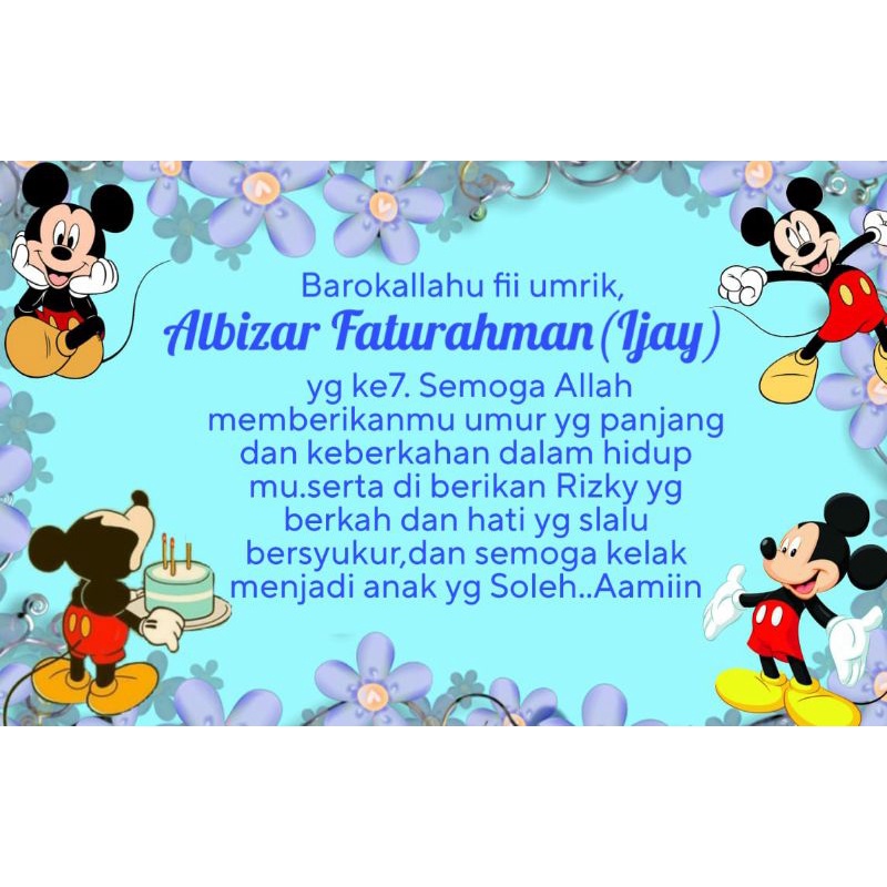 

STICKER NASI BENTO ULTAH ANAK MICKEY MOUSE