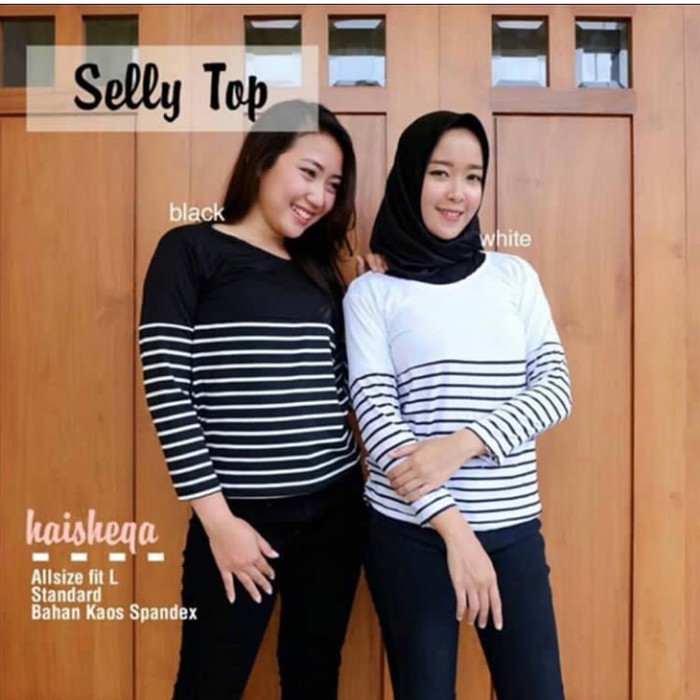 fashionshop119 Selly Salur / Sally Top / Atasan Salur / Atasan Wanita (fs)