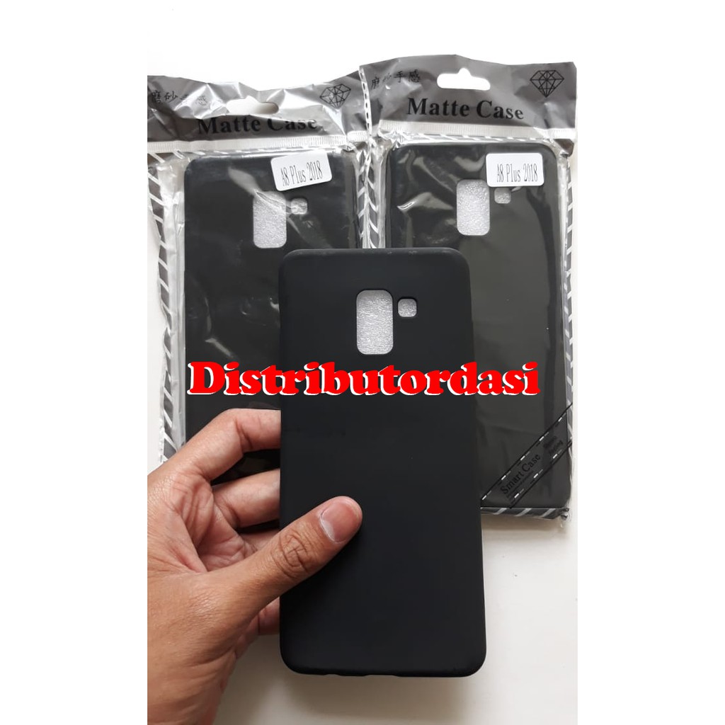 SOFTCASE CASE TPU SILIKON CASING KONDOM blackmatte case Samsung A8 Plus ready stok grosir