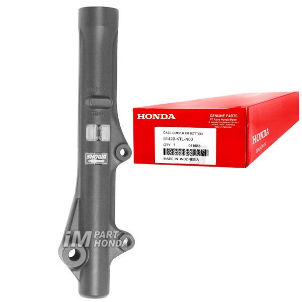 Bottom Tabung Shock Depan Kanan Revo 100 Supra Fit New CW Hitam 51420-KTL-N00
