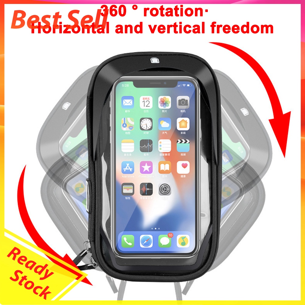 Bike Scooter Phone Touch Screen Holder Motorcycle Sunshade Phone Stand Rack