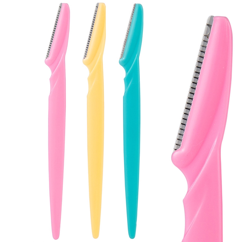 6pcs/set Portable Alis Trimmer Handhold Aman Pisau Membentuk Alat Kit Tanpa Sakit Penghilang Rambut Wajah Cukur