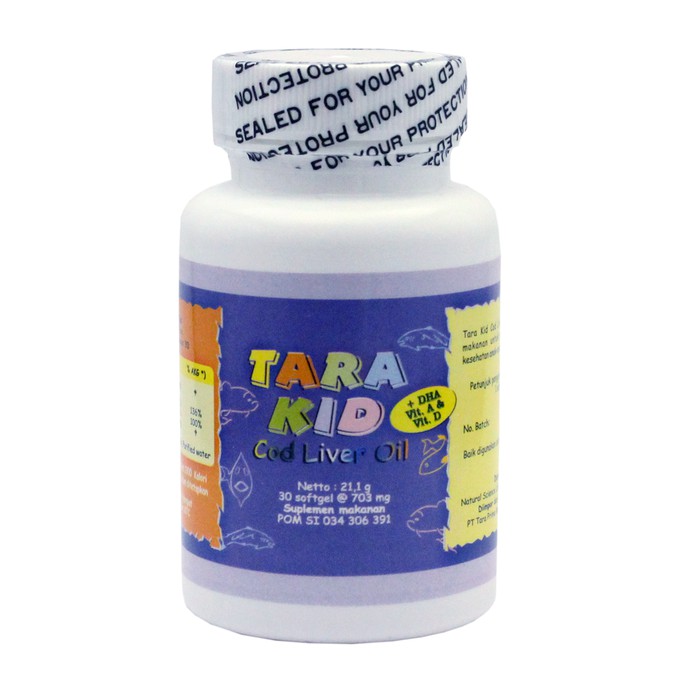 TARAKID / TARA KID Vitamin Anak Cerdas / Cod Liver Oil + DHA Isi 30