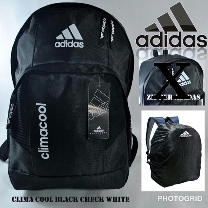 ts 458Tas ransel anak laki-laki / perempuan sekolah : SMP / SMU # ADIDAS - Hitam