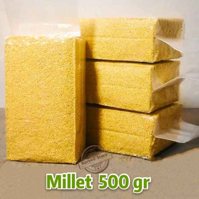 

Beras Millet yellow VACUM 500gr/Jewawut Xiao Mi