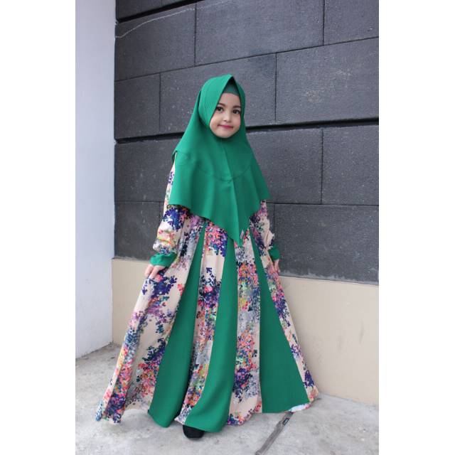 Gamis Hijab syari anak SHARAREA kids ORI Seri NAYSLA set