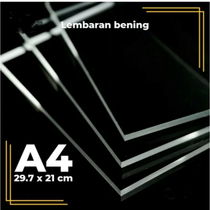 

Akrilik mika bening lembaran A4(21x30)