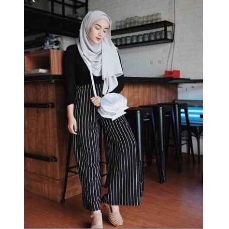 ilook | Kulot yomi | cela kulot | kulot salur | fit to L bahan semi scuba