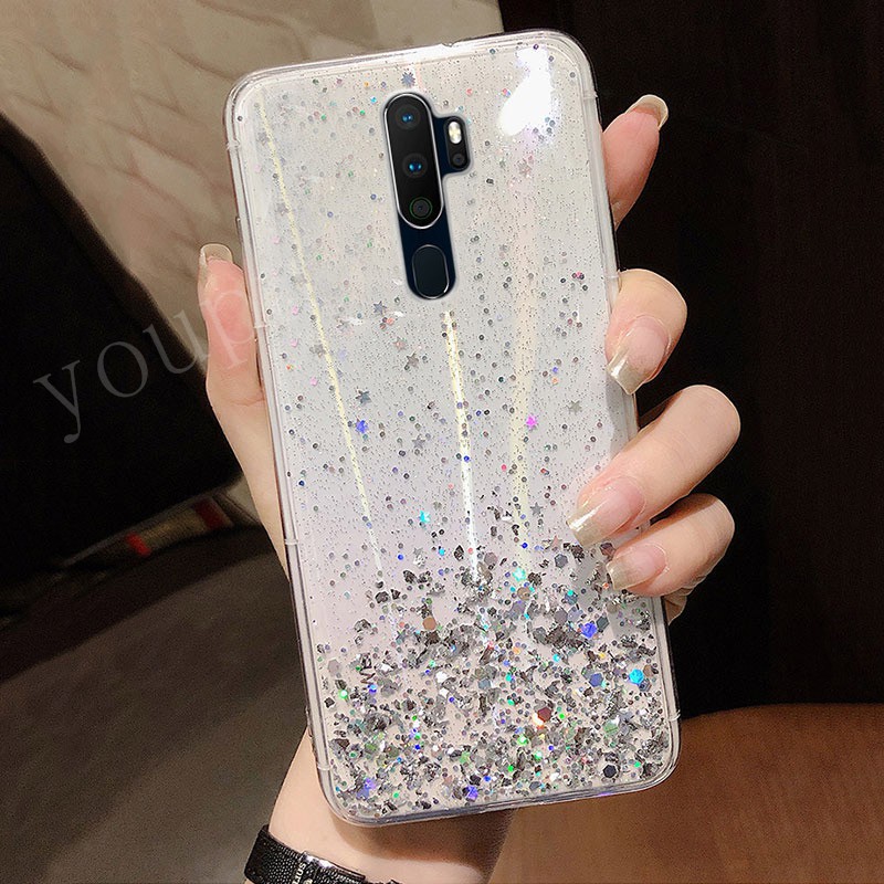 Casing Soft Case TPU oppo A9 2020 / A5 2020 Motif Glitter Sequin Bling