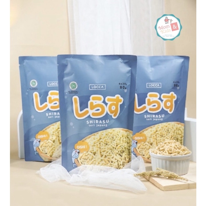 Locca Shirasu Teri Jepang 80gr | Snack Cemilan Sehat