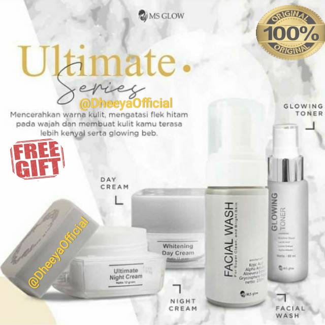 FREE PARFUME MS Glow Paket Ultimate / Ultimate Series Ms Glow Murah (AWAS BARANG PALSU) 