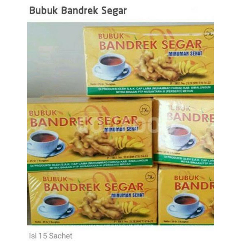 Jual Bandrek Segar Bandrek Khas Medan Shopee Indonesia