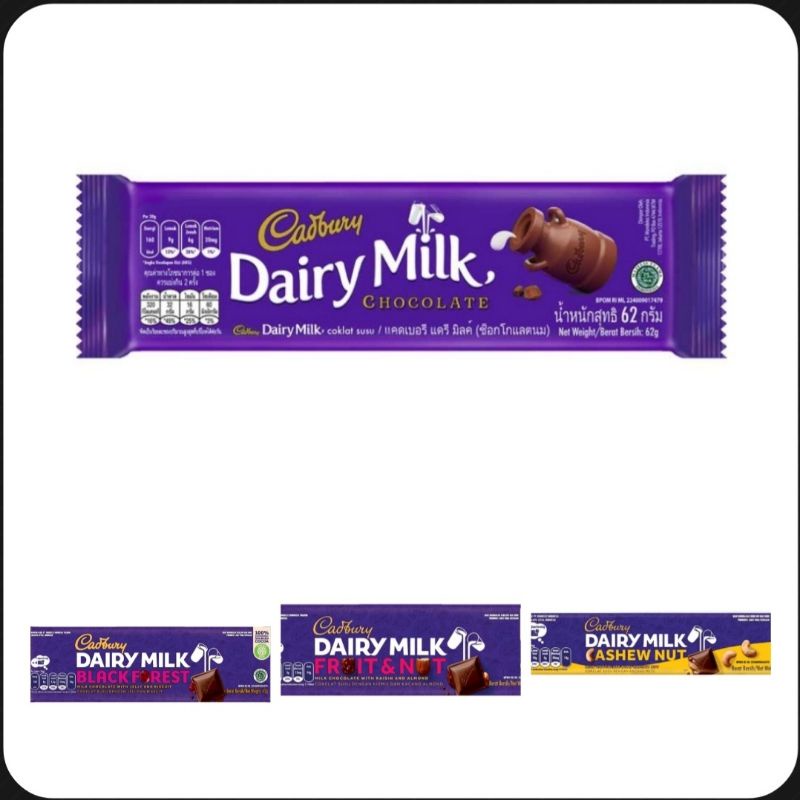 Cadbury Dairy milk 62gram
