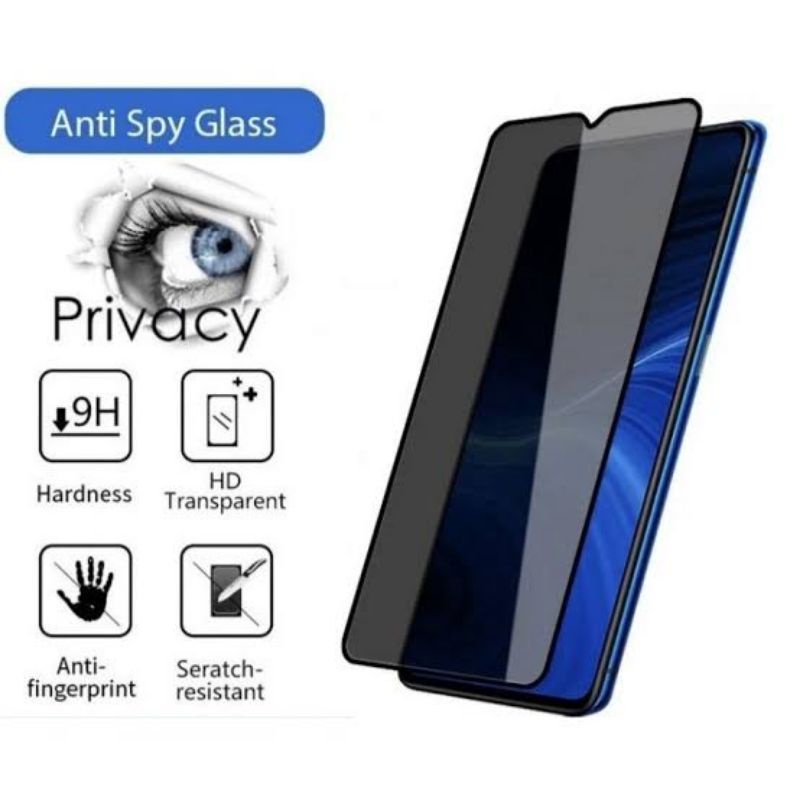 Glass AntiSpy Vivo T1/Y21T/Y11/Y12/Y15/Y17/Y19/Y12S/Y20/Y20S/Y30/Y50/Y53S/Y51A/Y75/V9/V11 Anti Gores Spy Kaca