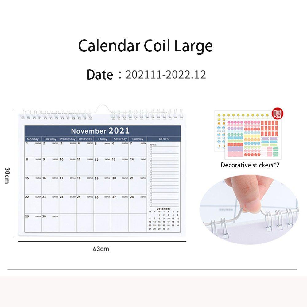 Kalender Dinding Nanas 2022desk Plan Monthly Planner Wall Decor