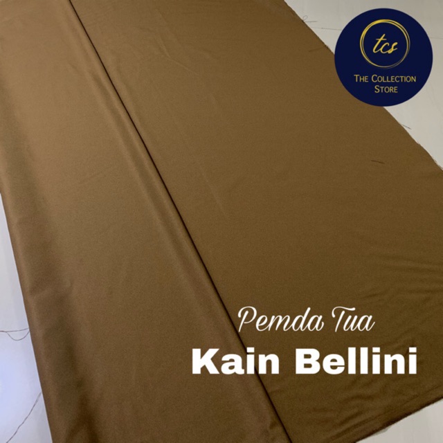 Bahan Kain High Twist Pemda PNS Khaki Premium Bellini 100%ORIGINAL (1m)