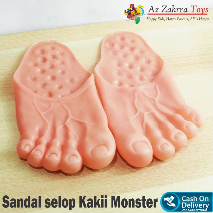 1 Pasang Selop Sandal Model Kaki Besar Monster sandal Hulk manusia purba