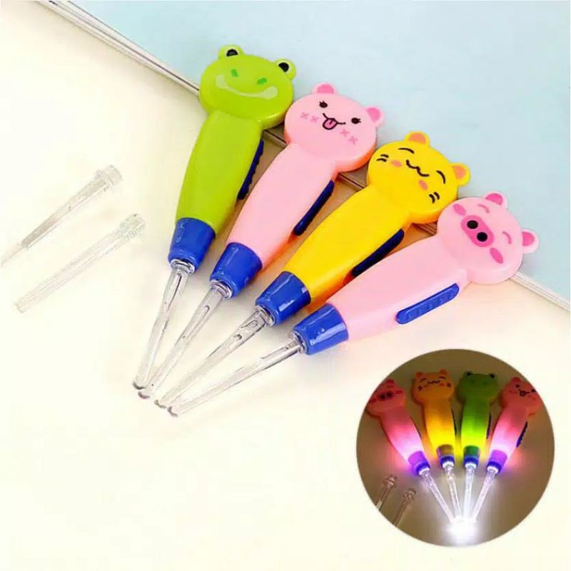 KOREK KUPING LED ANIMAL - ALAT PEMBERSIH TELINGA