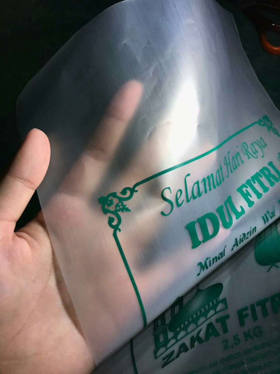 [isi 50pcs] Plastik / Plastik Zakat 2,5kg Stock Banyak!!