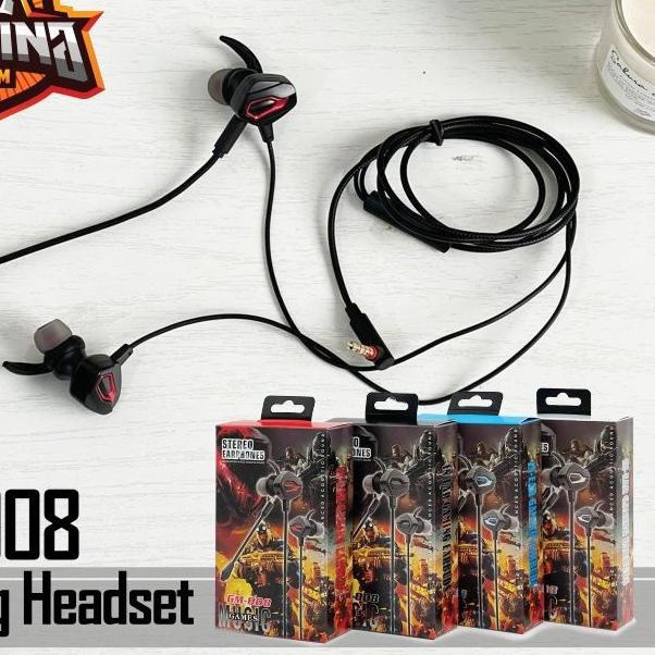 Headset - Handsfree Gaming GM-007 GM-008 Edifier Stereo Earphones Games Plus Mic Universal Jack Audi