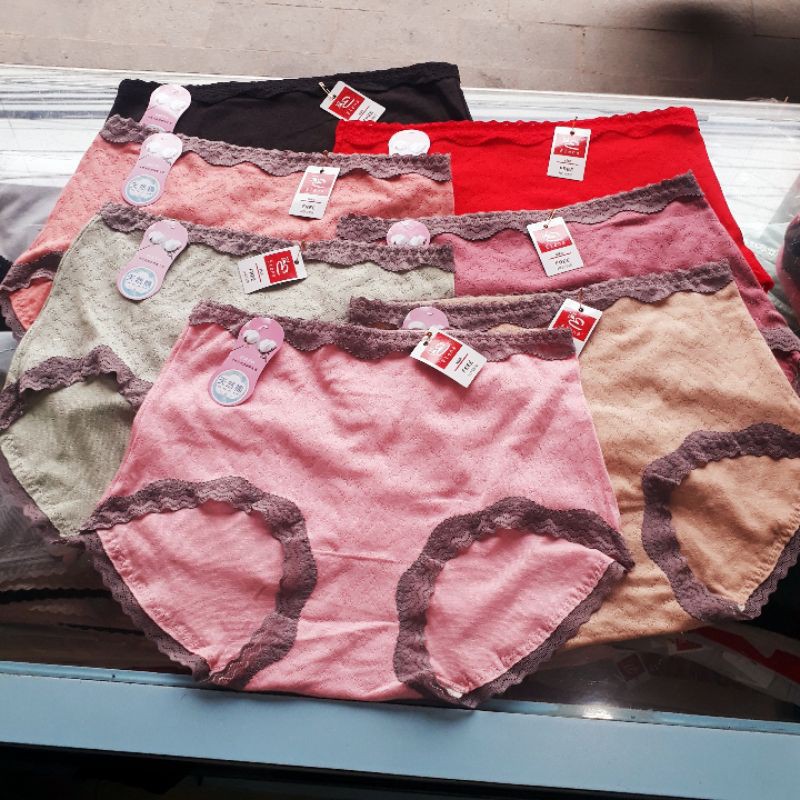 Elena Celana Dalam Wanita Katun Pasak Tinggi E 9336 - CD Wanita Lembut Dingin Nyaman Highwaist