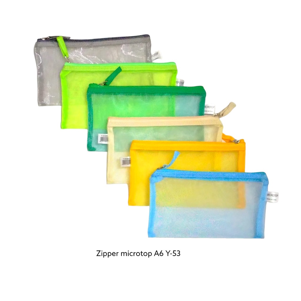 

MAP DOMPET SLETING ZIPPER BAG POCKET TEMPAT PENSIL SERBAGUNA B6 TRANSPARAN BAGUS