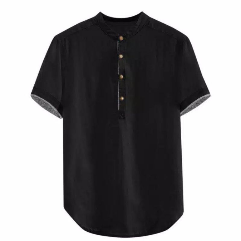 Baju Koko Pria Lengan Pendek Dewasa S-XXL