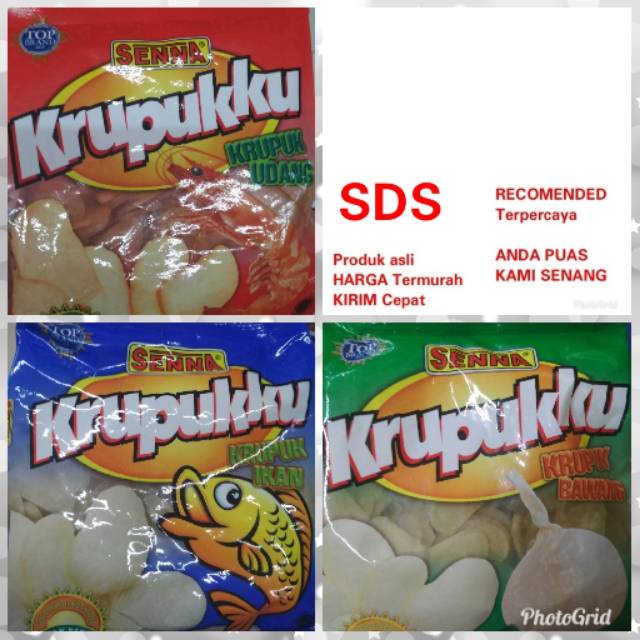 

krupukku by Senna kerupuk udang, ikan , bawang 500gram