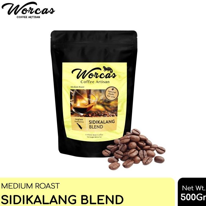 

[COD] WORCAS Kopi Sidikalang Blend 500 Gram - Medium Roast [COD]