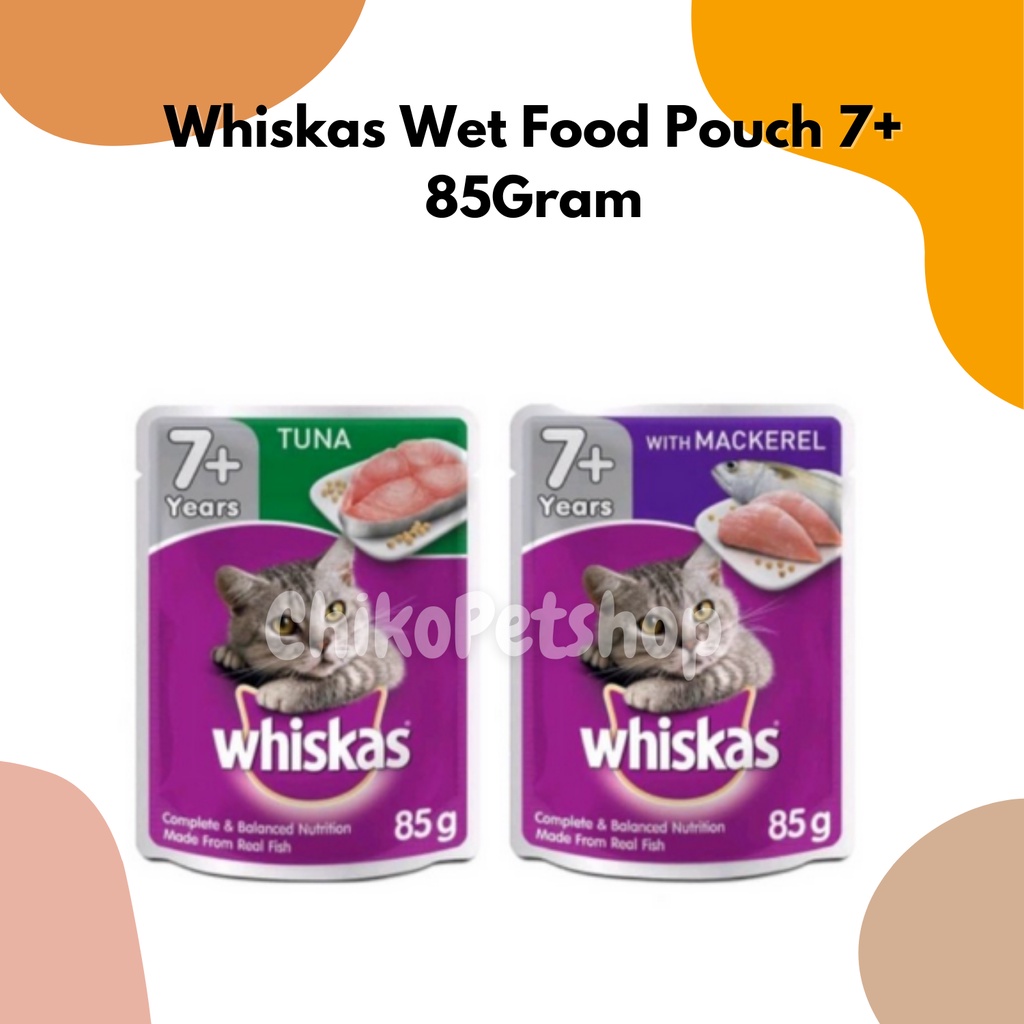 Makanan Kucing Whiskas Wet Food Pouch 7+