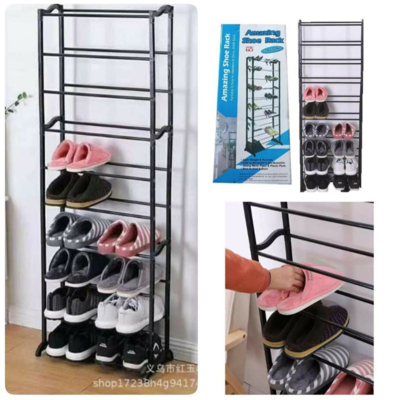 Amazing Shoe Rack Rak Hijab Portable Rak Sepatu Portable Rak Serbaguna Shopee Indonesia