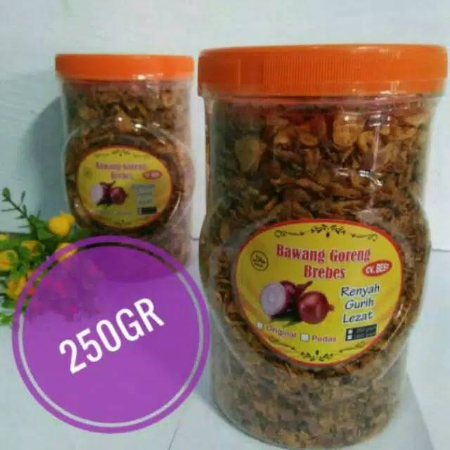 

PALING LARIS Bawang Goreng Brebes 250gr Toples Renyah Gurih dan Lezat