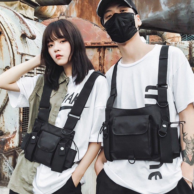 Rompi Pria Wanita Model Hip Hop Tactical Multifungsi 