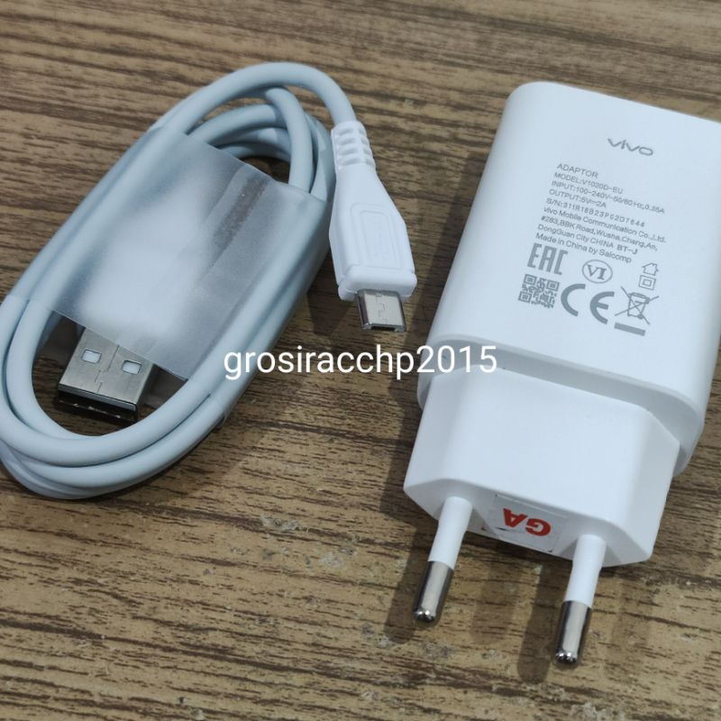 CHARGER V1020D-EU 2A KABEL MICRO USB 100CM COMPATIBLE FOR VIVO Y71 / Y91 / Y91C / Y93