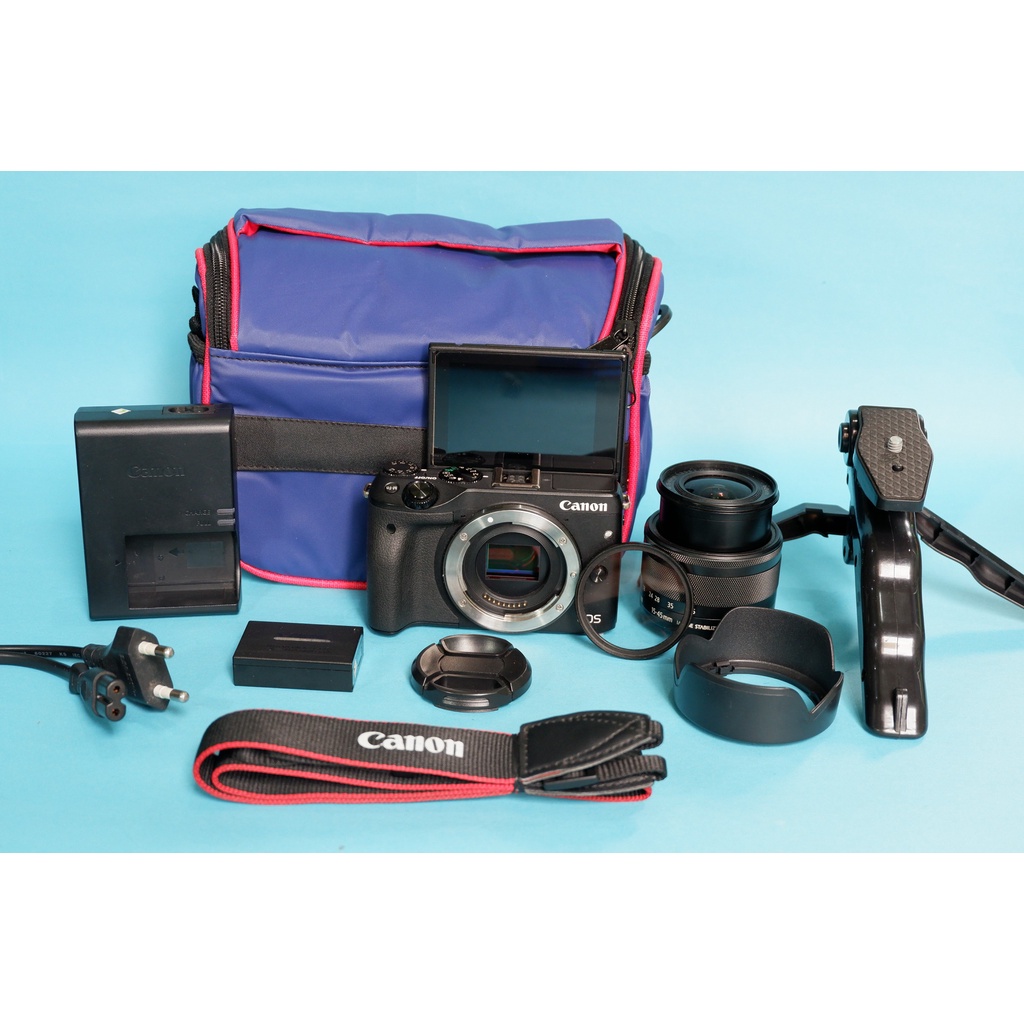 CANON EOS M3 Kamera Mirrorless Vlog Youtube Eksternal Microphone-4