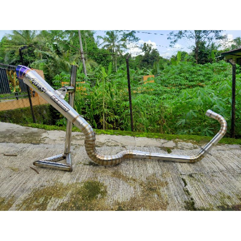 Knalpot vixion kanan kobra step atas