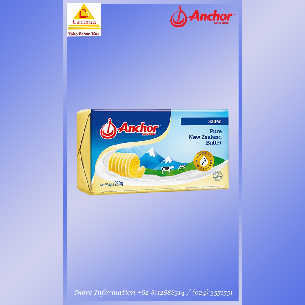 ANCHOR SALTED BUTTER - Mentega Anchor Salted 227gr