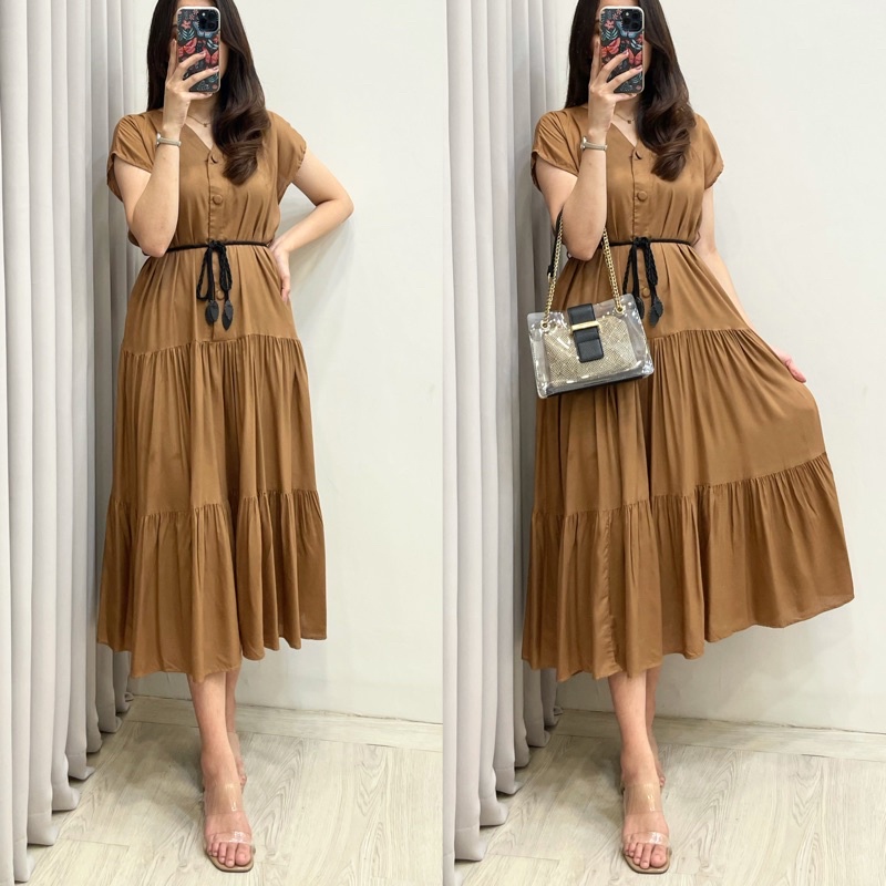 Amariel Malibu Home Dress - Daster Nyaman Adem-Mlb: Plain Milo