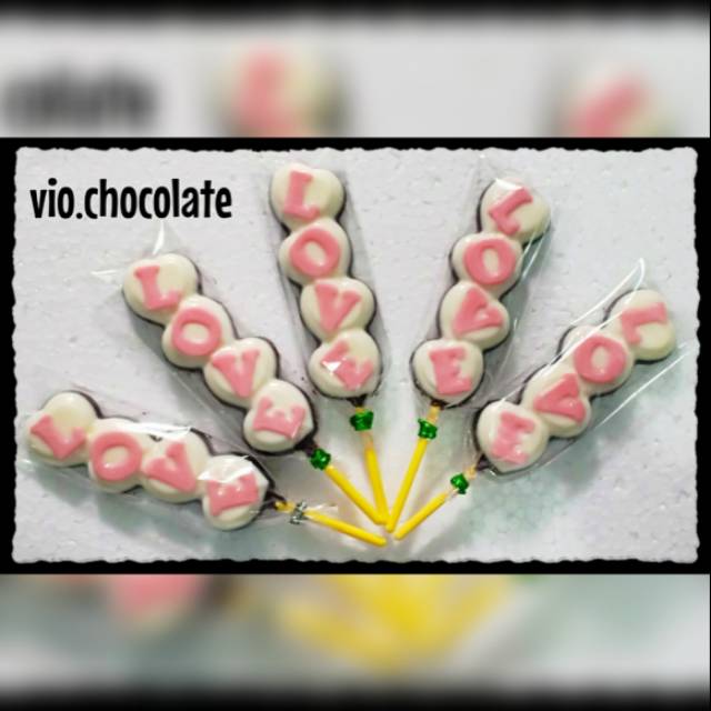 

Vio.chocolate/ coklat lolipop LOVE/ lolipop LOVE/ lolipop karakter/ parcel permen/ permen coklat