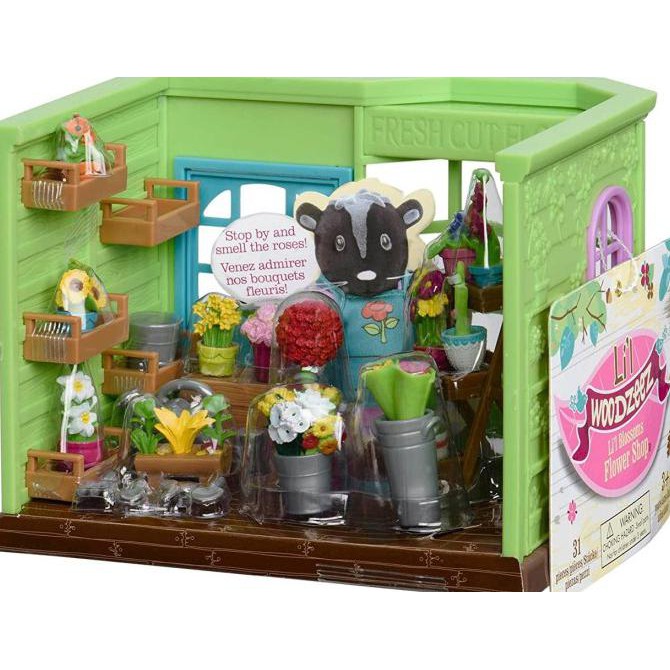 New Arrival Lil Woodzeez Li'l Woodzeez Li'l Blossoms Flower Shop Bukan Sylvanian