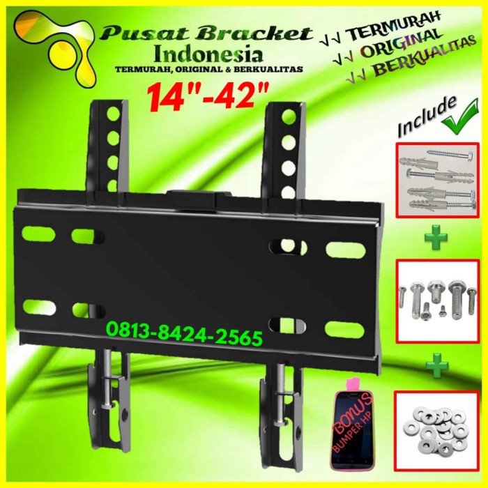 Bracket TV 14&quot; s/d 42&quot; Waterpass | IMPORT | Super Quality | IZ.PO-001