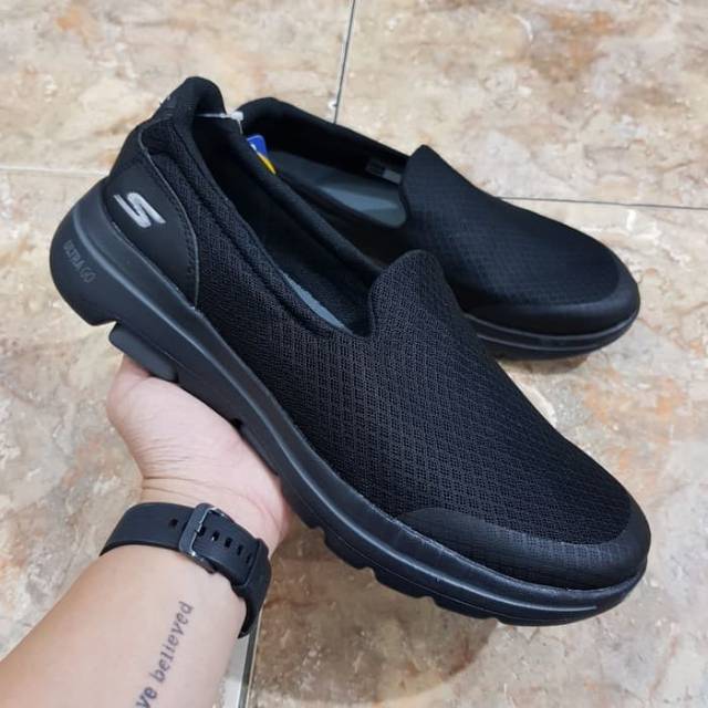 Skechers Go Walk 5 Full Black Shopee Indonesia