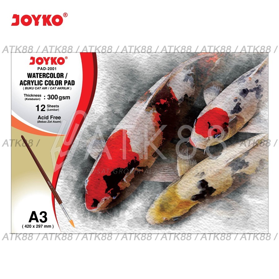 

Joyko watercolor/acrylic pad A3 300gsm