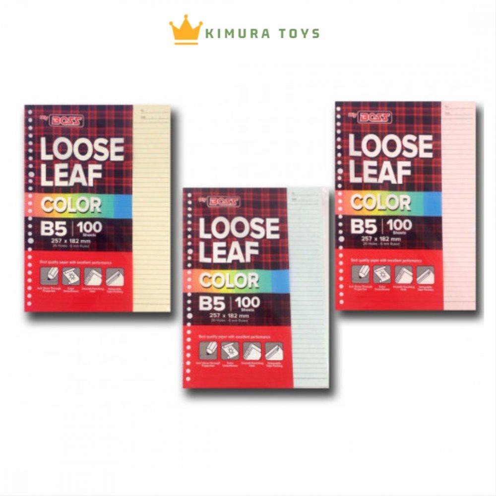 

Loose Leaf B5 Big Boss 100 Garis Warna tools n parts