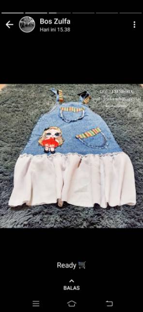 (BIG PROMO) OVERALL JEANS ANAK LED NYALA MUSIK | OVERALL KEKINIAN | OVERALL TUTU.